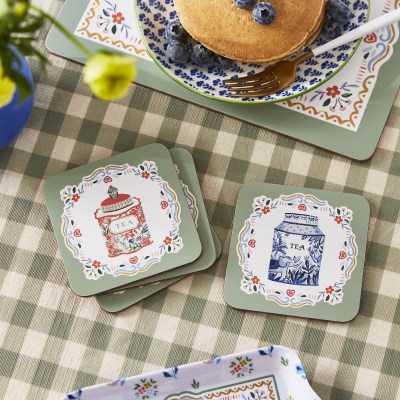 Ulster Weavers Tea Tins Coaster Pk4