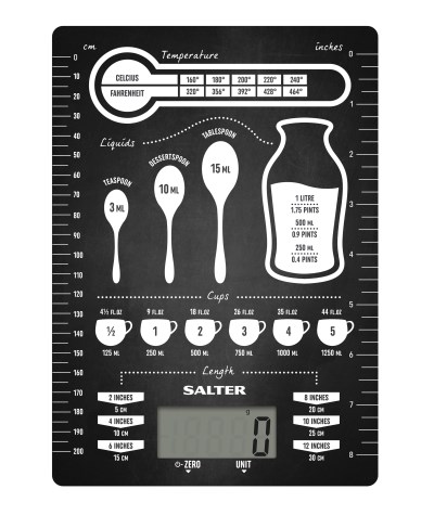 Salter Conversion Table Electronic Kitchen Scale 1171AUCNDR
