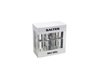 Salter Mini Salt & Pepper Mills Set 7605CLXR