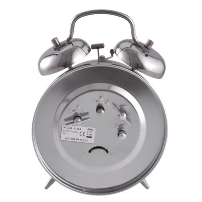 Acctim 'Saxon' chrome double bell alarm clock