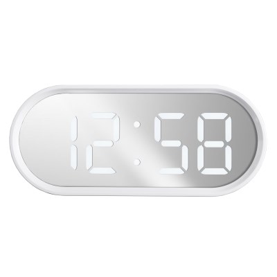 Acctim 'Cuscino' 1.4" Oval LED clock with USB