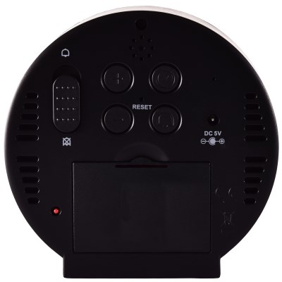 Acctim 'Circulo' 1.4" Round LED clock with USB in Black