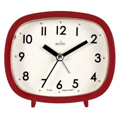 Acctim 'Hilda' Alarm clock in Red
