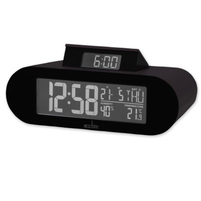 Acctim 'Kian' LCD Alarm clock in Soot