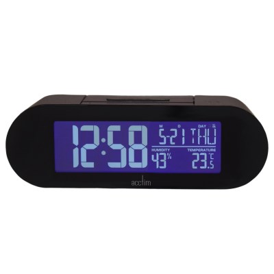 Acctim 'Kian' LCD Alarm clock in Soot