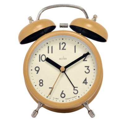 Acctim 'Hardwick' Dijon Double bell alarm clock