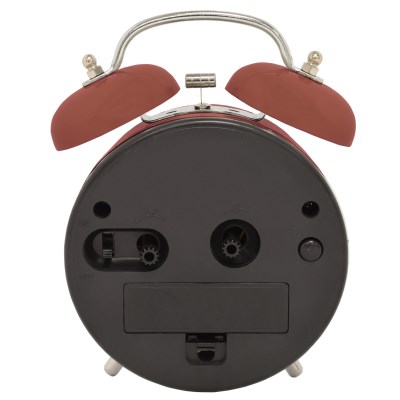 Acctim 'Hardwick' Soft Coral Double bell alarm clock