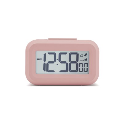 Acctim 'Kitto' LCD Alarm clock in Peach Bellini