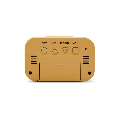 Acctim 'Kitto' LCD Alarm clock in Mustard