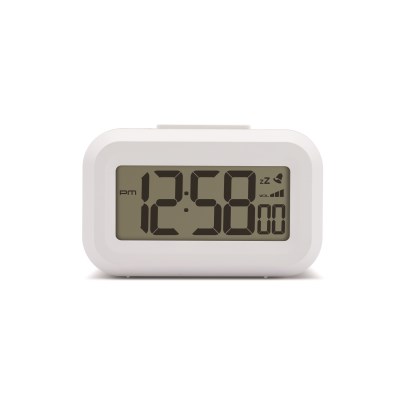 Acctim 'Kitto' LCD Alarm clock in White