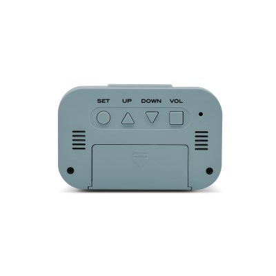 Acctim 'Kitto' LCD Alarm clock in Mineral Blue