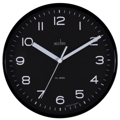 Acctim 'Runwell' wall clock in Raven