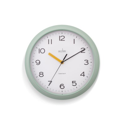 Acctim 'Rhea' 29cm wall clock in Cool Mint