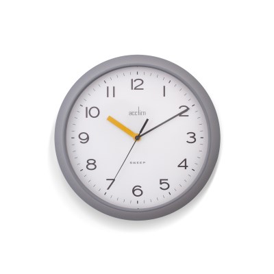 Acctim 'Rhea' 29cm wall clock in Pigeon Grey