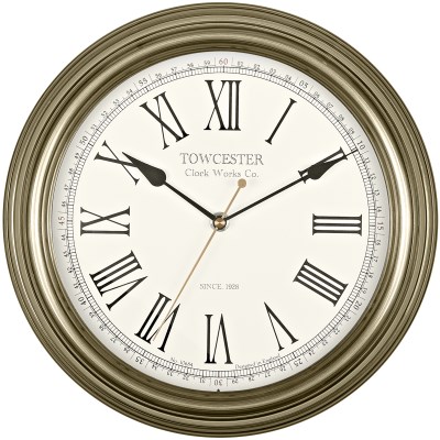 Acctim 'Redbourn' 30cm Antique Gold wall clock