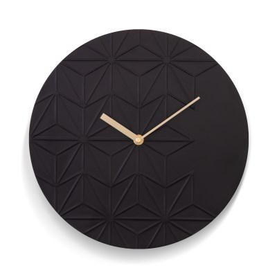 Acctim 'Chloe' 30cm resin wall clock in Black