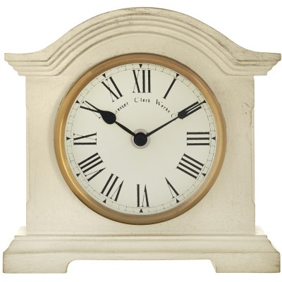 Acctim 'Falkenburg' distressed cream mantel clock