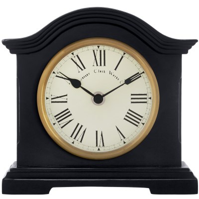 Acctim 'Falkenburg' distressed black mantel clock