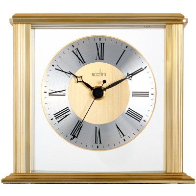 Acctim 'Hamilton' Brass effect table clock