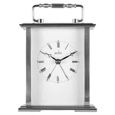 Acctim 'Gainsborough' Silver Colour Carriage Clock