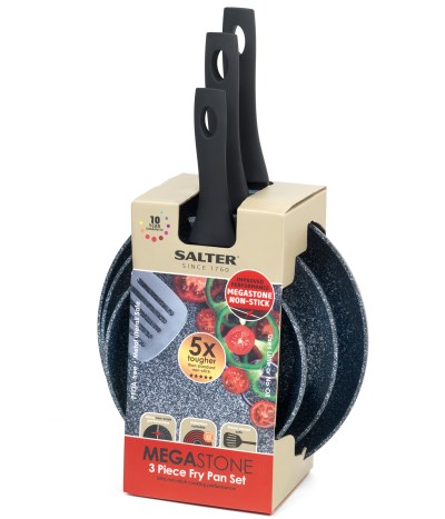 Salter Megastone 3 Piece Fry Pan Set BW06235S2
