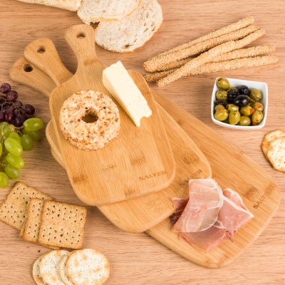 Salter 3 Piece Bamboo Paddle Chopping Board Set BW067322
