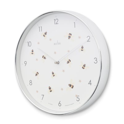 Acctim 'Society' Bees 'n' Flowers 30cm wall clock
