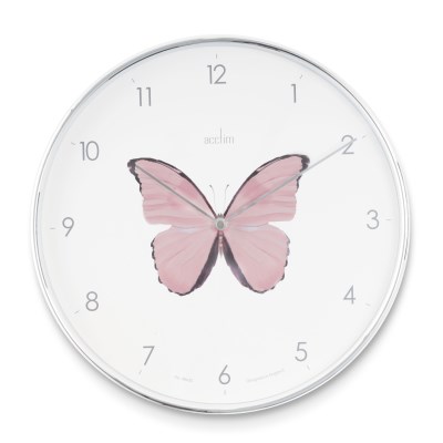 Acctim 'Society' Butterfly 30cm wall clock