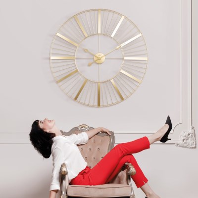 Acctim 'Gardner' 80cm XXL Gold Indoor/Outdoor wall clock