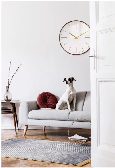 Acctim 'Knoll' 53cm Dark Wood wall clock