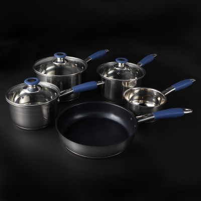 Russell Hobbs Stainless Steel Opulence 5pc Pan Set