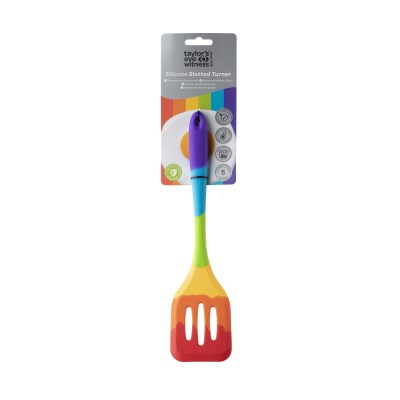 Taylors Rainbow Silicone Slotted Turner