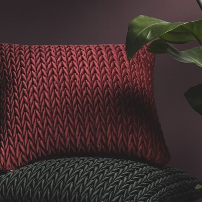LLB Amory Claret 43x43cm Cushion Cover