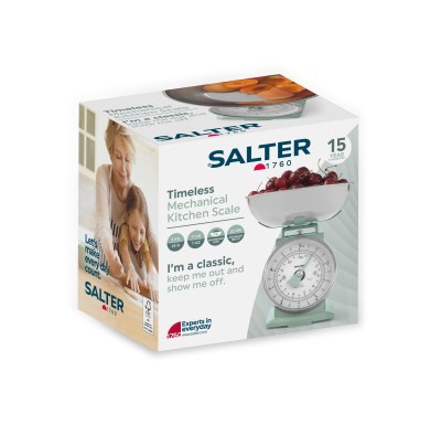 Salter Timeless Mechanical Kitchen Scale Sage SA00562S