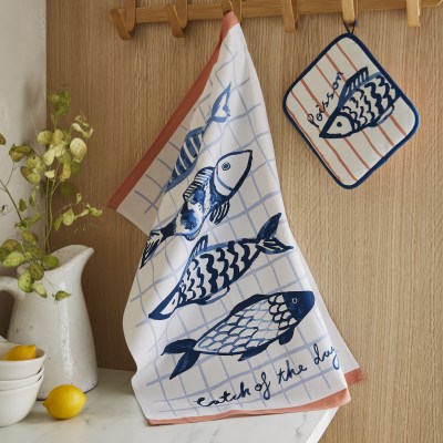 Ulster Weavers Catch of the Day Fish Cotton Tea Towel