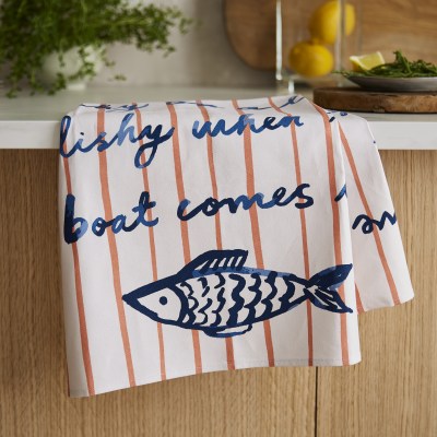 Ulster Weavers Catch of the Day Stripe Cotton Tea Towel
