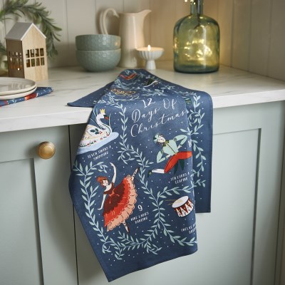 Ulster Weavers 12 Days of Christmas Cotton Tea Towel