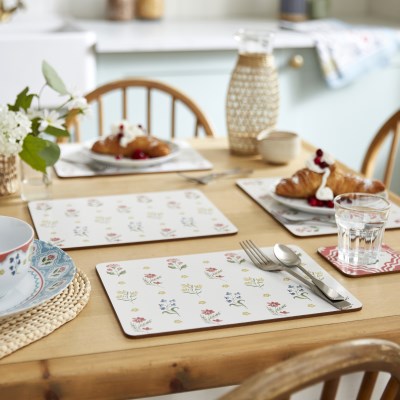 Ulster Weavers Boho Floral Cork Placemat 4 Pack