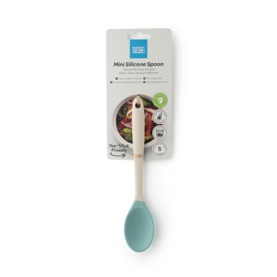 Taylors Mini Silicone Spoon 21cm - Buttermilk/Turquoise