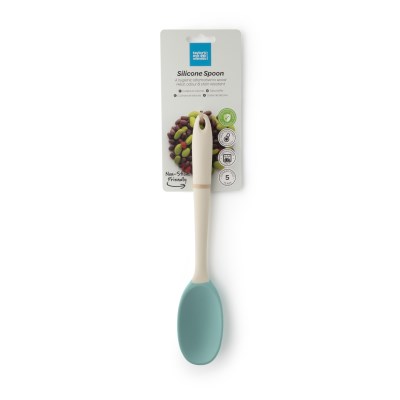 Taylors Silicone Spoon 28cm - Buttermilk/Turquoise