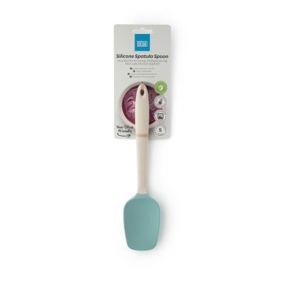 Taylors Silicone Spatula Spoon 27cm - Buttermilk/Turquoise