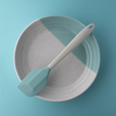 Taylors Silicone Spatula 27cm - Buttermilk/Turquoise