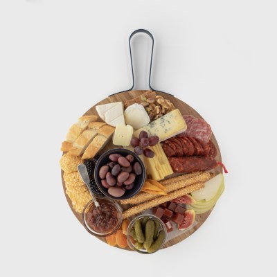 Taylors Acacia Serving Board & 4pc Cheese Knife Set