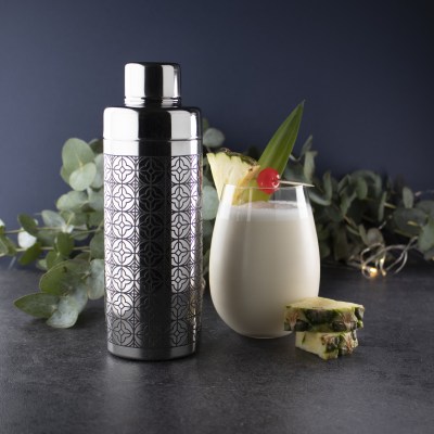 Taylors Taproom S/S Etched Cobbler Cocktail Shaker