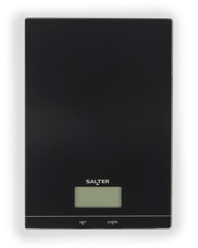 Salter Black Glass Electronic Kitchen Scale SA00450BC