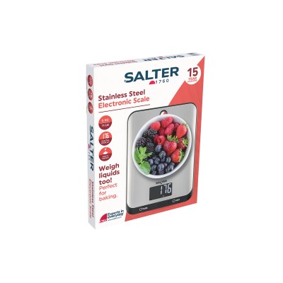 Salter Stainless Steel Electronic Kitchen Scale SA00673B