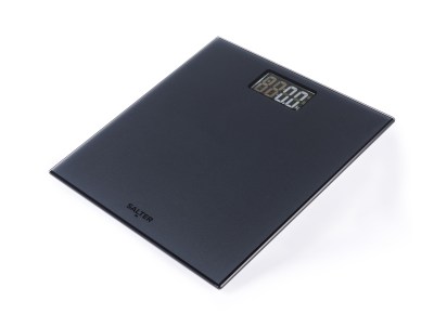 Salter Frosted Matt Black Electronic Personal Scale SA00599C