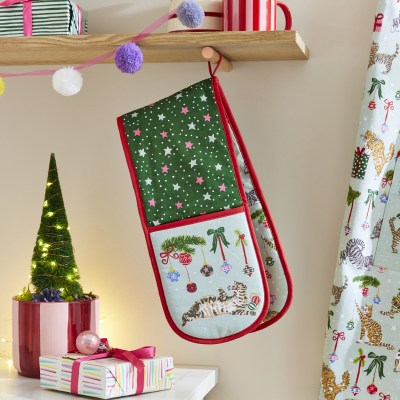 Ulster Weavers Christmas Cats Double Oven Glove