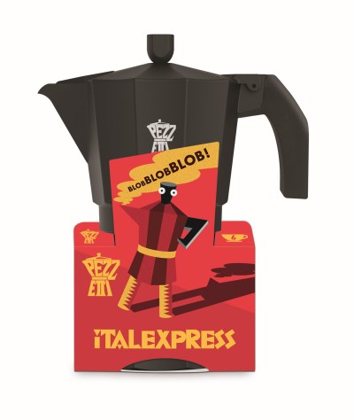 Pezzetti Italexpress Coal Black Aluminium Coffee Maker 6C