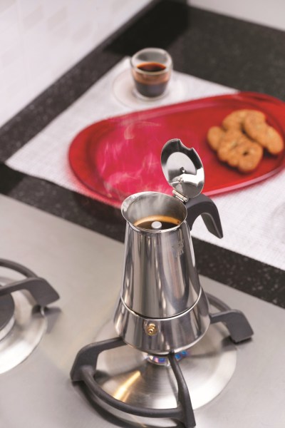Pezzetti Steelexpress Stainless Steel Coffee Maker 4C